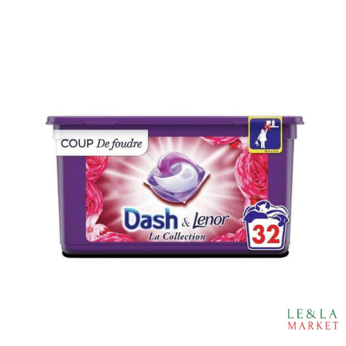 Lessive Dash  Coup De Foudre 32 lavages