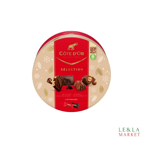 Boîte de 
assortiment des chocolats Sélection COTE D'OR 349 g