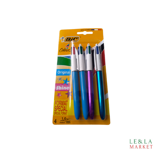 Stylo 4 colours Bic Original  x4