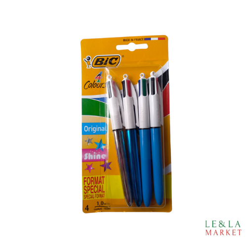 Stylo 4 colours Bic Original  x4