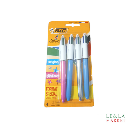 Stylo 4 colours Bic Original  x4