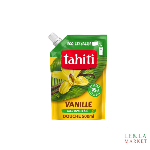 Recharge gel douche vanille bio Tahiti 500ml