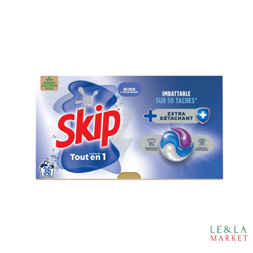 Lessive capsules extra détachant Skip 36 lavages