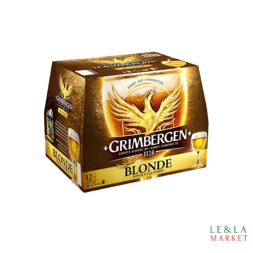 Bière blonde Grimbergen  6.7% Vol 12x25cl