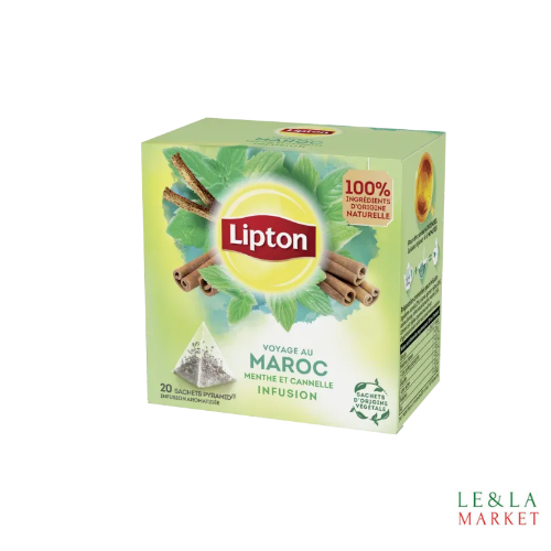 Thé menthe et canelle voyage au Maroc Lipton x20 sachets