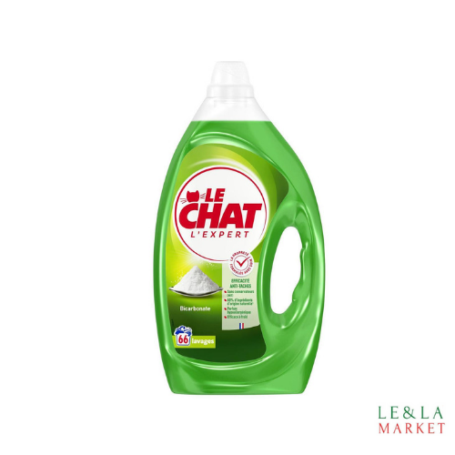 Lessive Le Chat L'Expert Bicarbonate 66 lavages