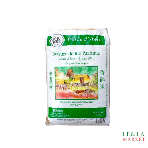 Brisure de riz parfumé cassé 2 fois Riz du Monde 20kg