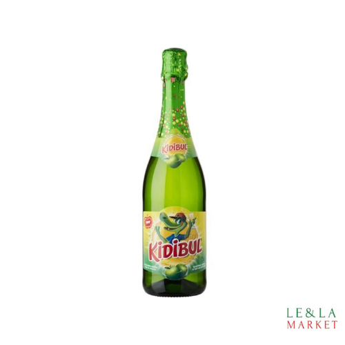 Boisson pétillante pomme à base de jus de fruits Kidibul 75cL