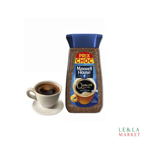 Café soluble décaféine  Maxwell House  200g