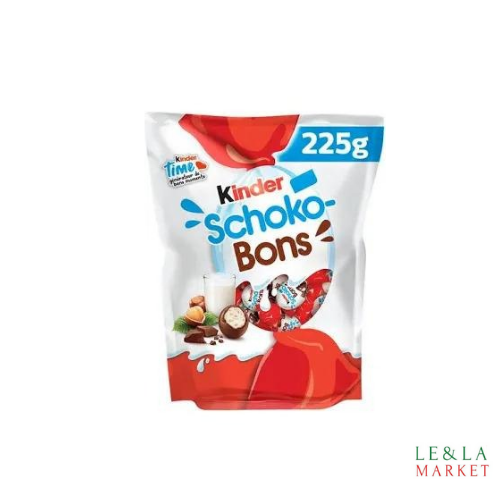 Bonbons chocolat au lait KINDER SCHOKO-BONS
225g