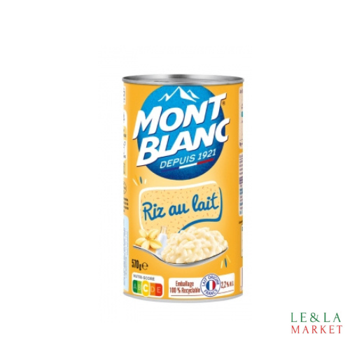 Riz au lait vanille Mont Blanc 570g