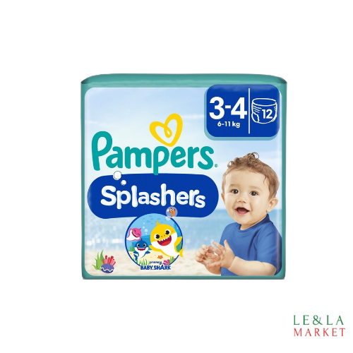 Couche jetable pour piscine Pampers Splashers Taille 3-4 (6-11kg) x12