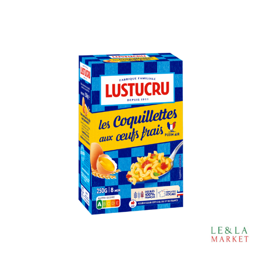 Pâte coquillettes aux œufs frais Lustucru 250g