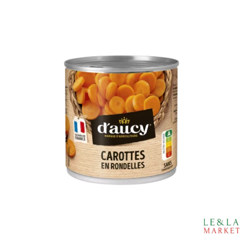 Carottes en rondelles 100% cultivées en France D'aucy 240g