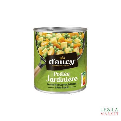 Légumes cuisinés poêlée jardinière D'aucy 580g