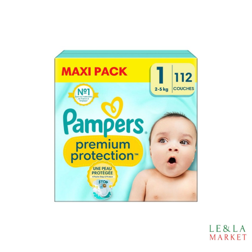 Couches Pampers premium protection T1 (2-5kg) X112