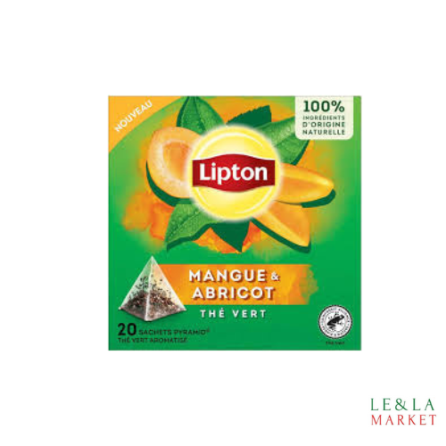 Thé vert à la mangue et à l'abricot Lipton 20 sachets