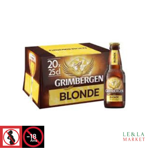 Bière blonde Grimbergen  6.70% Vol 20x25cl