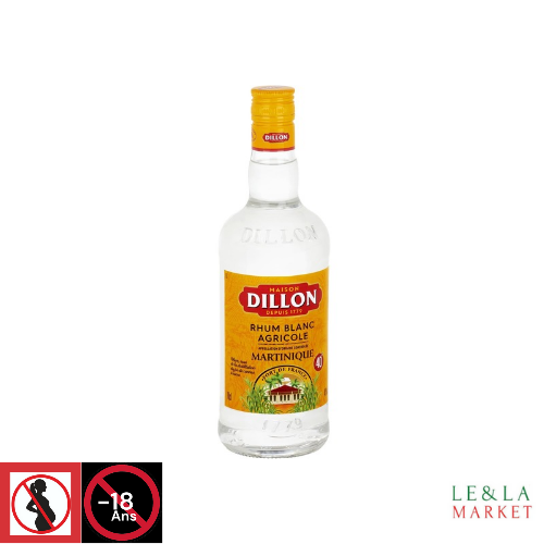 Rhum blanc agricole A.O.C. de la Martinique Dillon 40% vol. 70cL