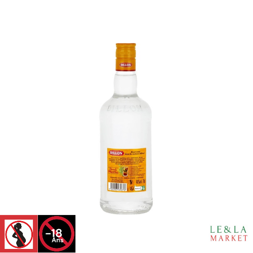 Rhum blanc agricole A.O.C. de la Martinique Dillon 40% vol. 70cL