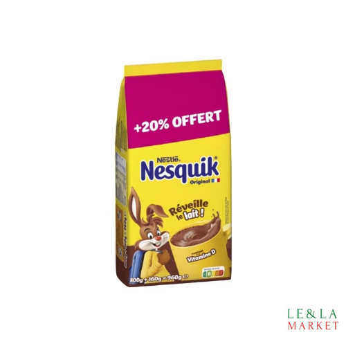 Chocolat en poudre  Nesquick recharge 1kg