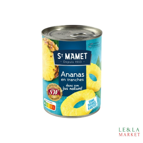 Fruits au sirop ananas tranches ST MAMET 345g