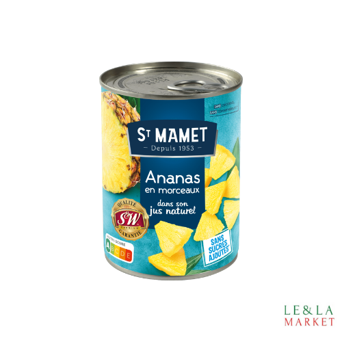 Fruits au sirop ananas morceaux ST MAMET
345g