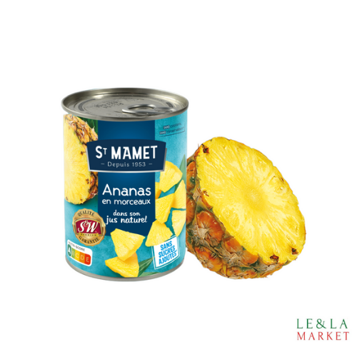 Fruits au sirop ananas morceaux ST MAMET
345g