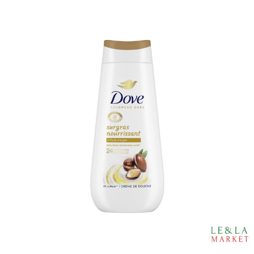 Crème douche surgras nourrissant à l'huile d'Argan Dove 400ml