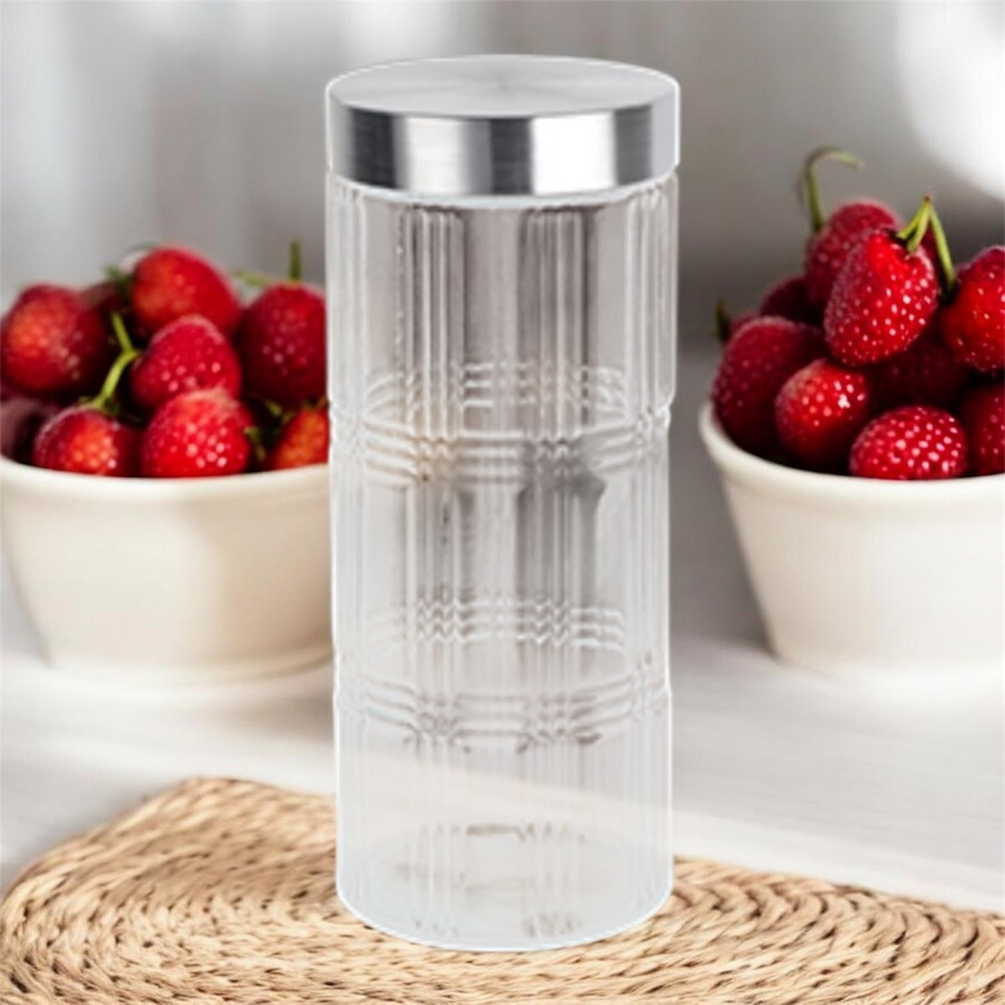 Réservoir de rangement en verre EISENBACH 11*11*27.5CM