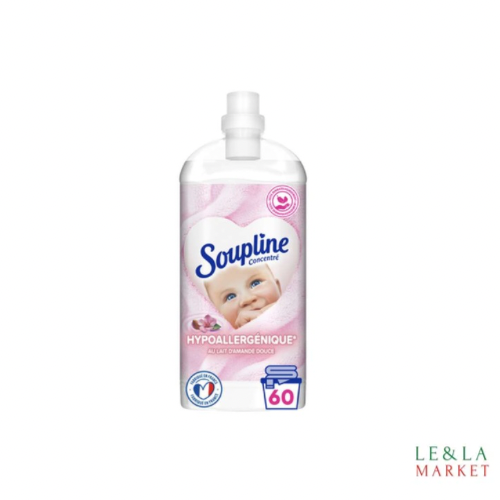 Adoucissant Soupline concentré hypoallergénique 60 lavages