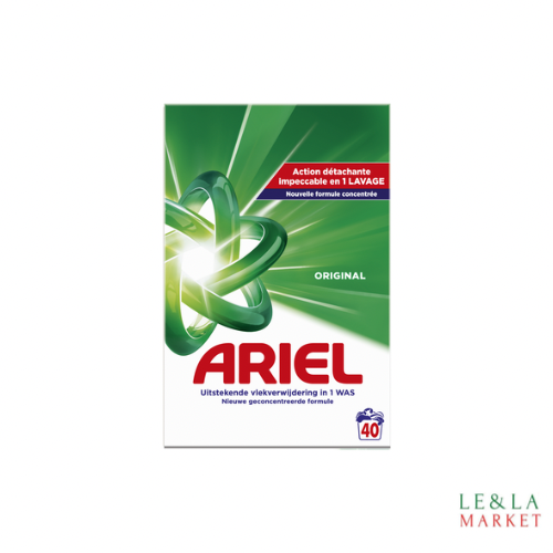 Lessive en poudre Ariel 2kg(40 lavages)