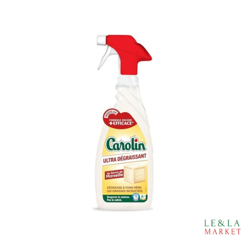 Nettoyant ultra dégraissant savon de Marseille  Carolin 650 ml