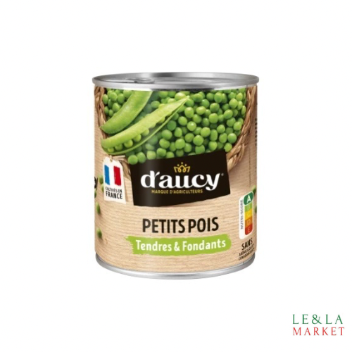 Petits pois tendres et fondants D’aucy 560g