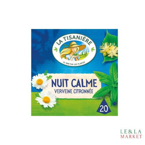 Infusion verveine citronnée camomille tilleul oranger La Tisanière 20 sachets 30g