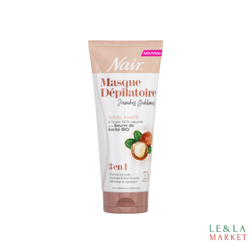 Masque dépilatoire jambes sublimes 3en1 au beurre de karité bio Nair 180g