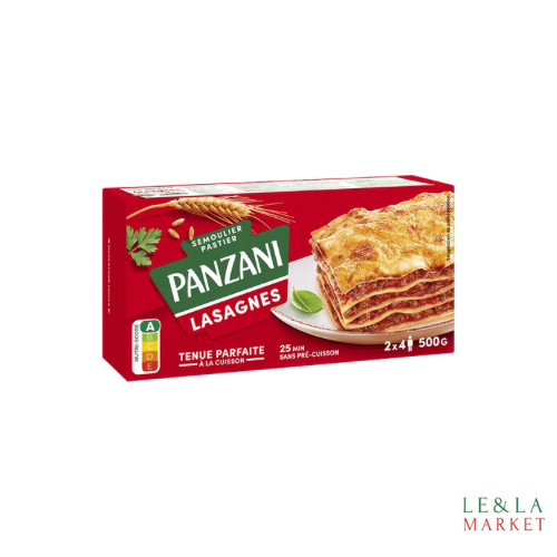 Feuilles de lasagnes de  Panzani 500g
