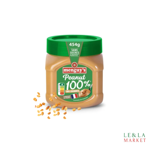 Beurre De Cacahuètes 100% Crunchy Menguy’S 454g
