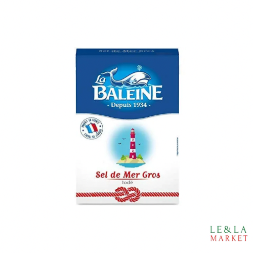 Sel de mer gros iodé La Baleine 1kg