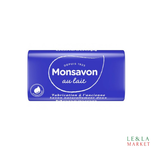 Barres de savon douces et hydratantes au lait Monsavon 100g