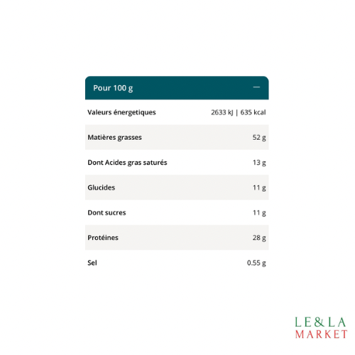 Beurre de cacahuète bio NATU 220g