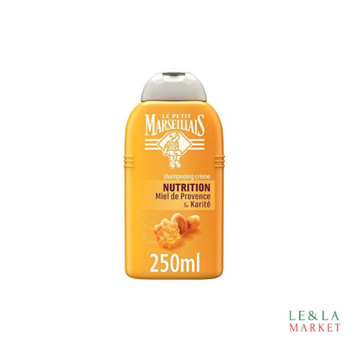 Shampooing cheveux secs abîmés/cassants Miel et Karité Le Petit Marseillais 250ml