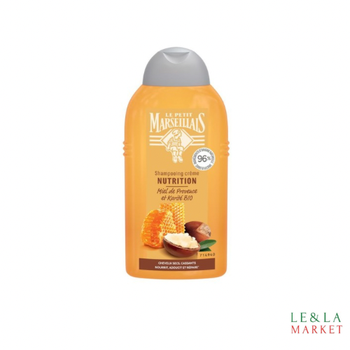 Shampooing cheveux secs abîmés/cassants Miel et Karité Le Petit Marseillais 250ml