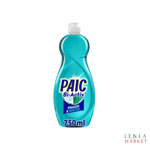 Liquide vaisselle Bi-Activ vinaigre et menthol Paic 750ml