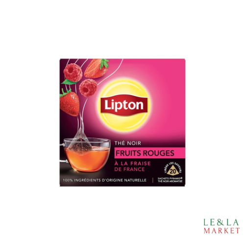Thé noir aux fruits rouges Lipton 20 sachets