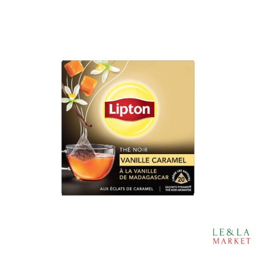 Thé Noir Caramel Vanille Lipton 20 sachets