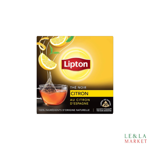 Thé noir citron Espagne Lipton 20 sachets