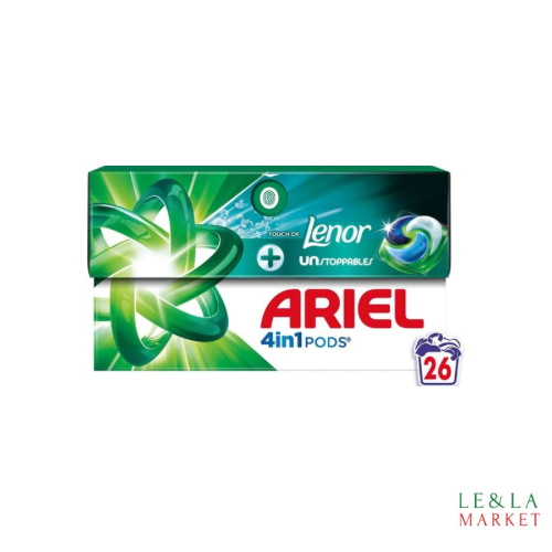 Lessive capsule touche de Lenor Ariel 26 lavages