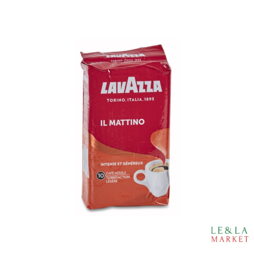 Café moulu intense n°10
LAVAZZA Il Mattino 250g