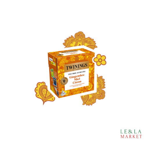 Infusion Ayurveda gingembre miel citron Twinings 20 sachets